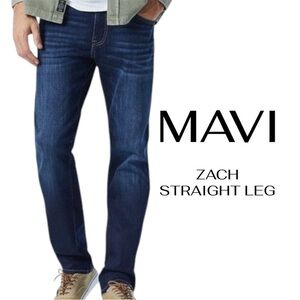 MAVI Zach Straight Leg | Dark Wash | 34/30 | Like New